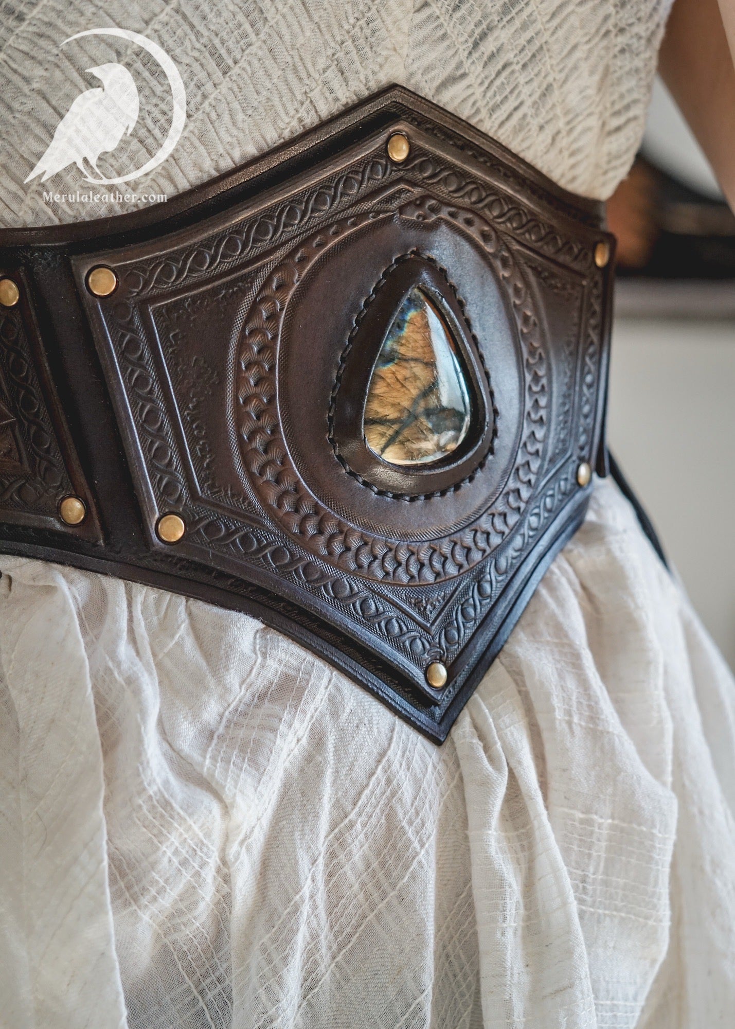 Dark enchantress leather corset belt