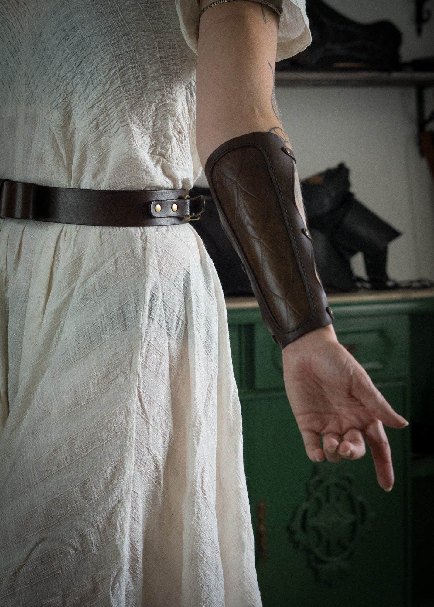Dragon scale arm guard